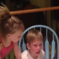 Hilarious video of boy reacting to new babies gender!