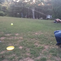 Baseball meets fishing, what a clever dad!