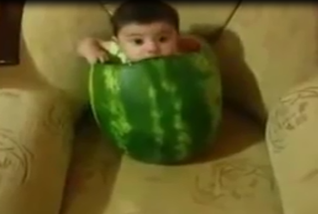 Super Cute Little Baby Eating A Watermelon In A Watermelon Mouths Of Mums