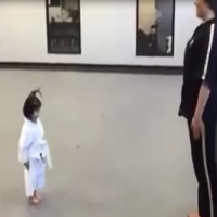 Watch this adorable little girl recite her karate creed!