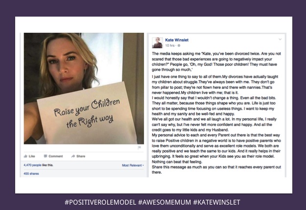 The message Kate Winslet sends to her daughter, our daughters and us ...