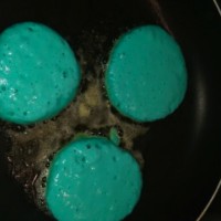 Blue pancakes
