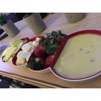 Cream cheese Passionfruit chocolate dip