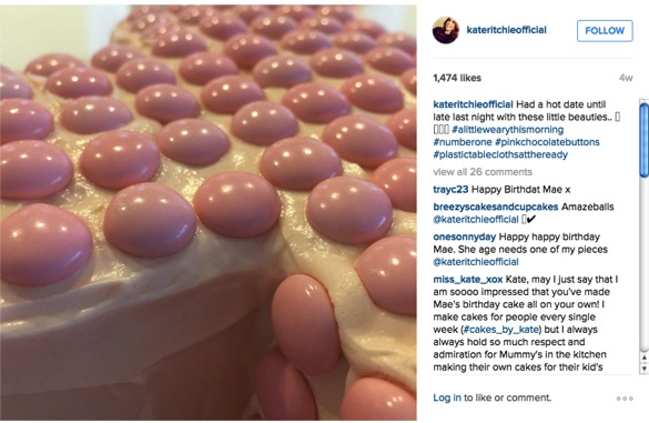 how kate ritchie is coping with being mum to mae_step three of the birthday cake