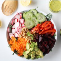 Detox Kale Salad with Lemon Parsley Dressing