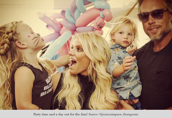 jessica simpson shares precious moments_party time for jessica eric maxwell and ace