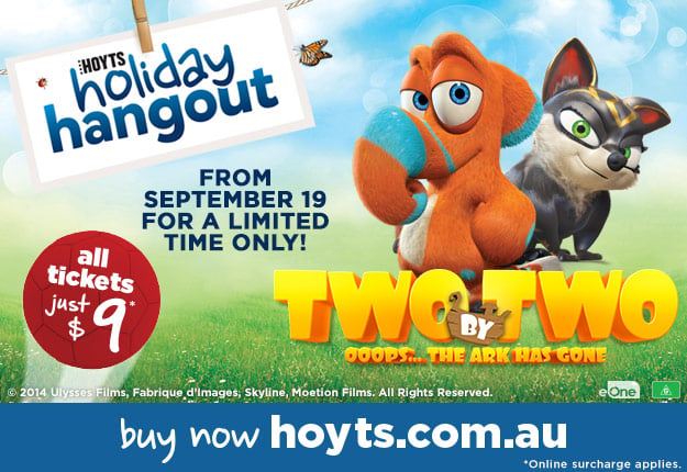 Win 1 of 10 TWO BY TWO Prize packs from HOYTS Jnr
