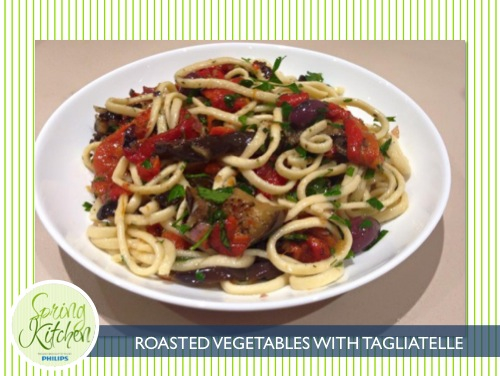 philips spring kitchen_member recipes_500x376_roasted vegetables with tagliatelle