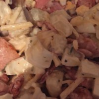 Potato, bacon and egg salad