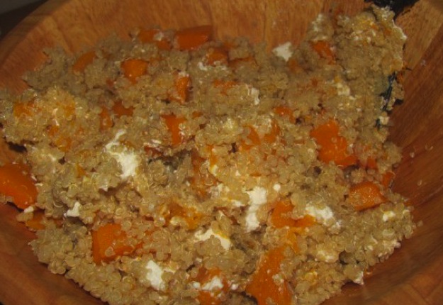 Pumpkin and feta quinoa