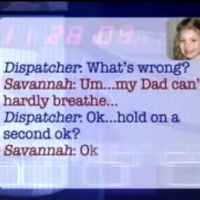 Five year old chats to 911 as dad suffers chest pains