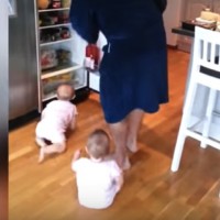 Twins know how to slow down breakfast - WATCH NOW!