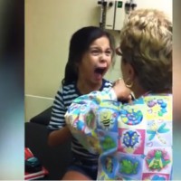 Gorgeous little girl freaks out over flu shot - WATCH NOW