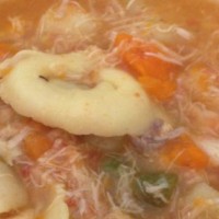Mum's chicken soup with tortellini