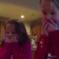 WATCH: Sisters find the best present ever under the Christmas tree