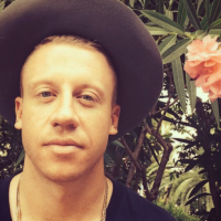 Rapper Macklemore is a baby wearing Daddy!