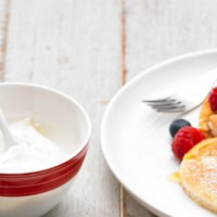 Heart shaped pancakes