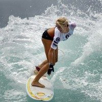 Surfer Bethany Hamilton & Her Surfing Baby
