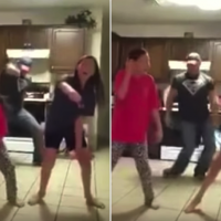 Dad's hilarious video bomb to Silento's hit 'Watch me (Whip/Nae Nae)!