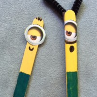 Minion paddle pop stick in 2 minutes