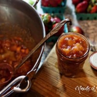 Traditional peach jam