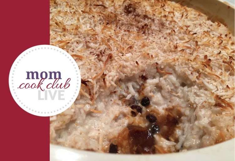 Sweet & Fruity Coconut Rice Pudding