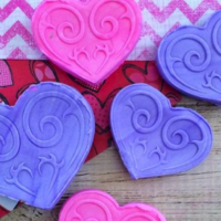 DIY Valentine's Day heart magnets