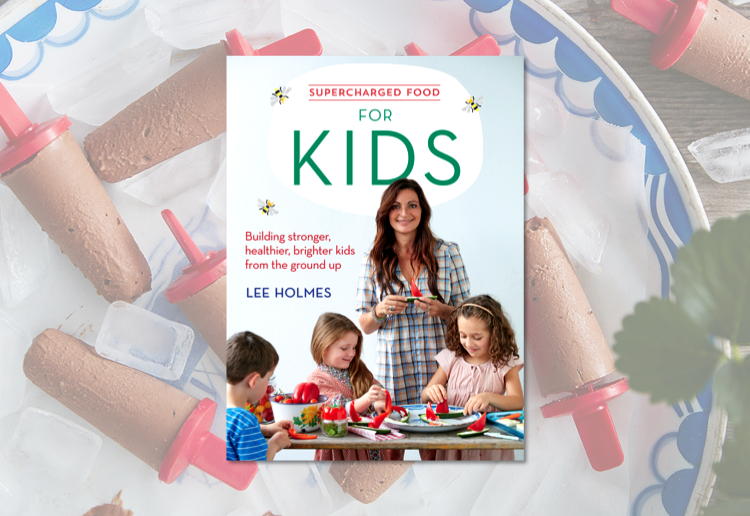 A copy of Supercharged Food for Kids by Lee Holmes