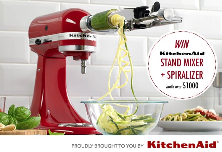 WIN a KitchenAid Stand Mixer with Spiralizer Attachment