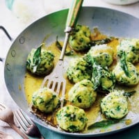 Spinach Gnudi with Sage Burnt Butter