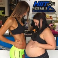 See the latest picture from the two mums after their bumps went viral