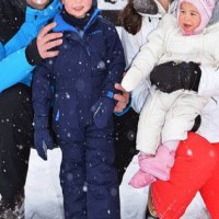 CUTE images of The Duke and Duchess first family holiday in the snow