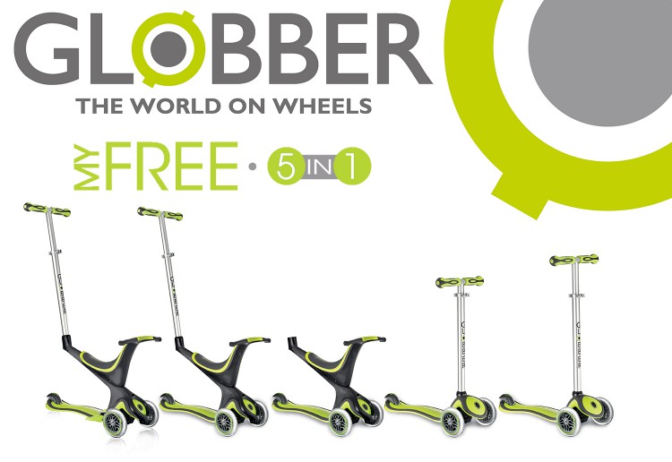 WIN 1 of 3 award winning Globber My FREE 5IN1 scooters