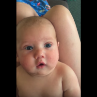 CUTE VIDEO: 3.5 month old bubba mimics her mum
