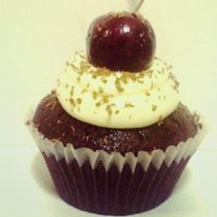 Hidden black forest cupcake