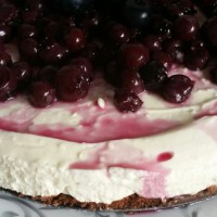 Easy blueberry cheesecake