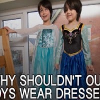 Mum tells boys they look beautiful wearing trousers or a dress