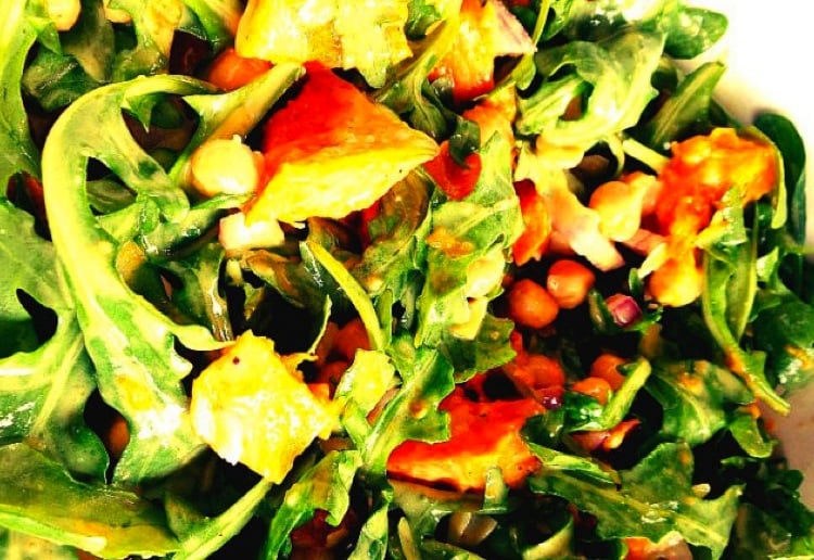 Pumpkin and chickpea salad