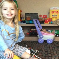 This little girl had her leg broken THREE TIMES a day for four months