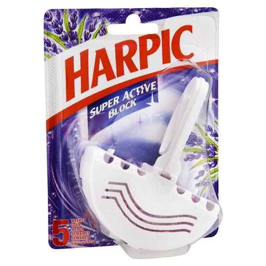 Harpic Super Active Primary Toilet Cleaner Under The Rim Lavender