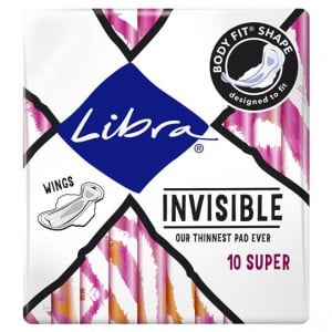 Libra Invisible Pads Wings Body Fit Super