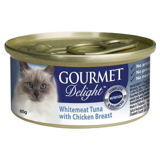 Gourmet Delight Cat Food Whitemeat Tuna With Chicken