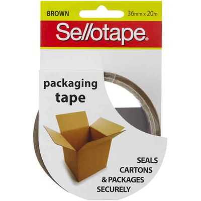 Sellotape Packaging Tape Brown 36mmx20m