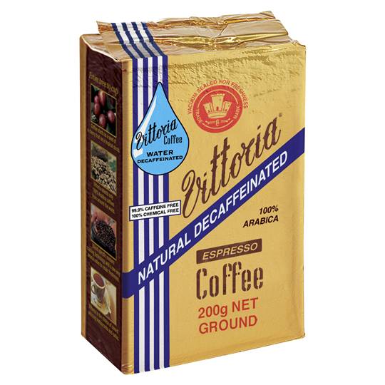 Vittoria Espresso Deccaffeinated Ground Coffee