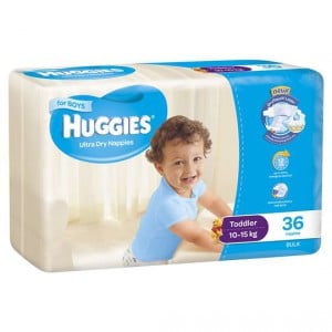 Huggies Ultra Dry Nappies Toddler Boy 10-15kg Bulk