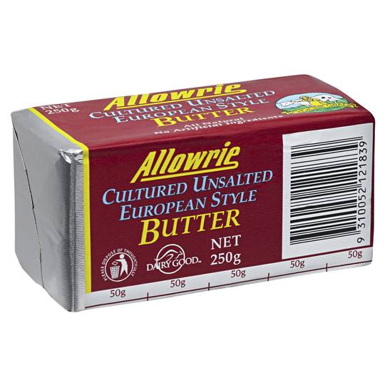 Allowrie Unsalted Cultured Butter