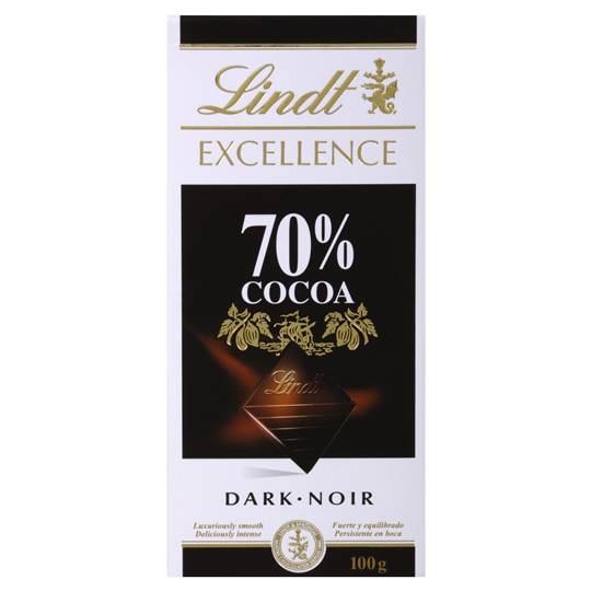 Lindt Excellence Dark Chocolate 70% Cocoa