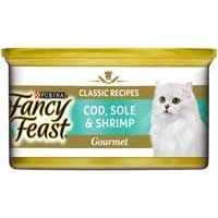 Fancy Feast Adult Cat Food Gourmet Cod Sole & Shrimp