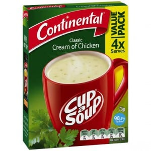Continental Cup A Soup Noodles Instant Soup Cream Of Chicken