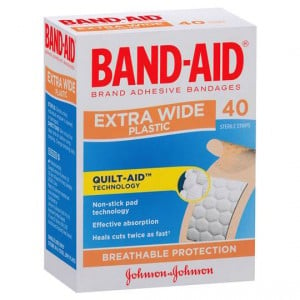 Band-aid Plastic Strips Extra Wide Breathable